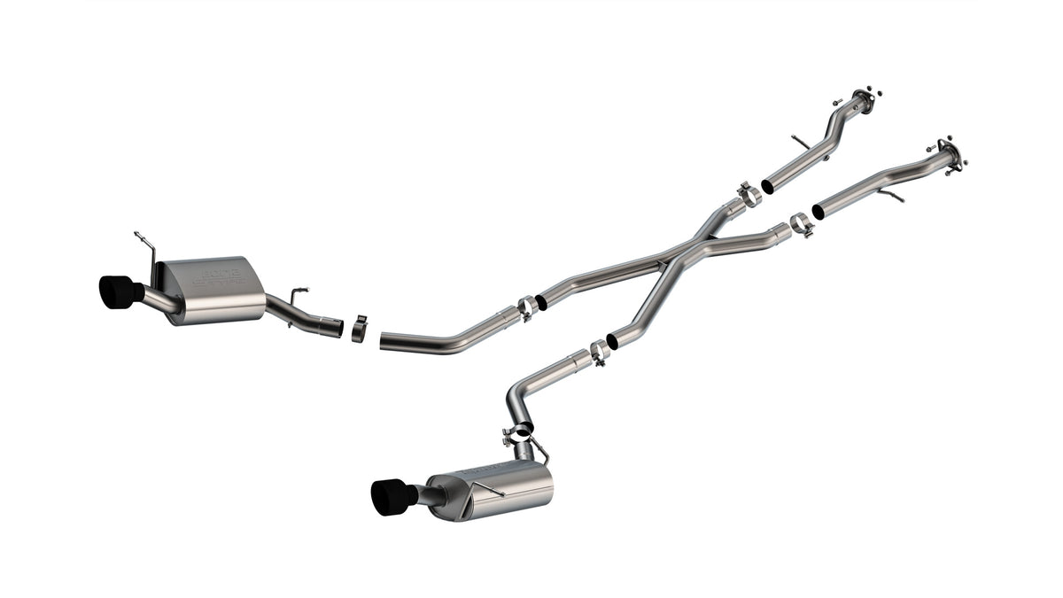 Borla Cat-Back Exhaust, Single Split Rear Exit, 4.5" Tips – 2011-2026 Dodge Durango 3.6L V6, 5.7L