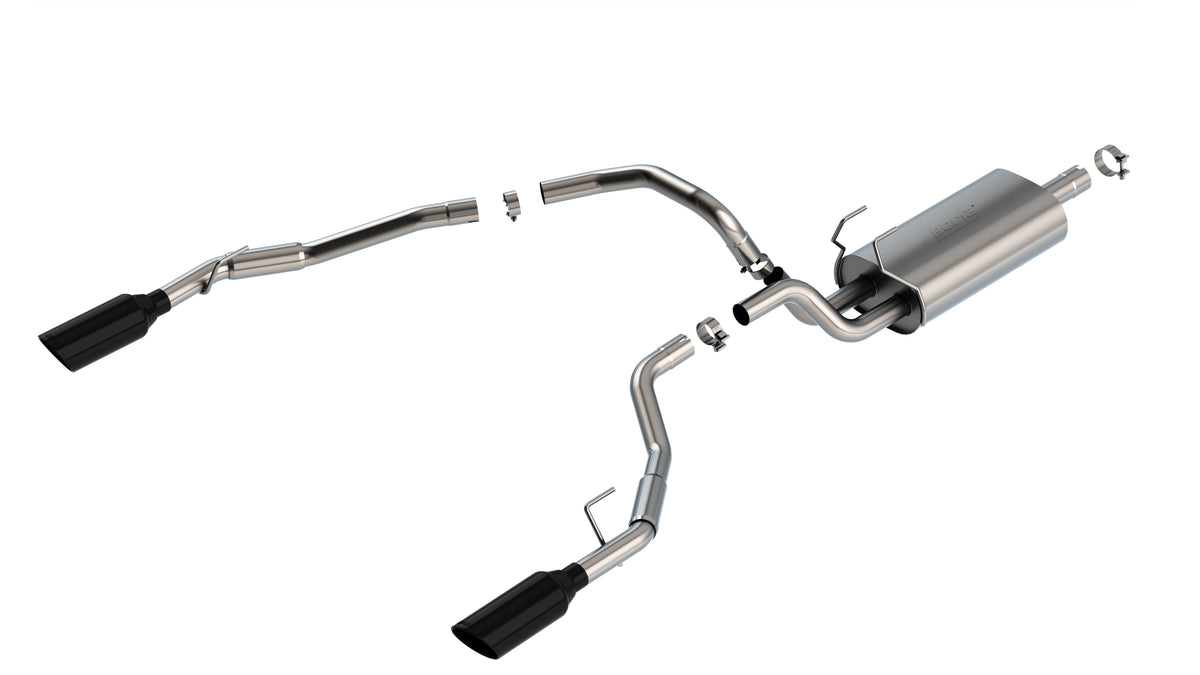 Borla Cat-Back Exhaust, Single Split Rear Exit, 5" Tips – 2009 Dodge Ram 1500, 2010-2018 Ram 1500, 2019-2024 Ram Classic 1500 5.7L