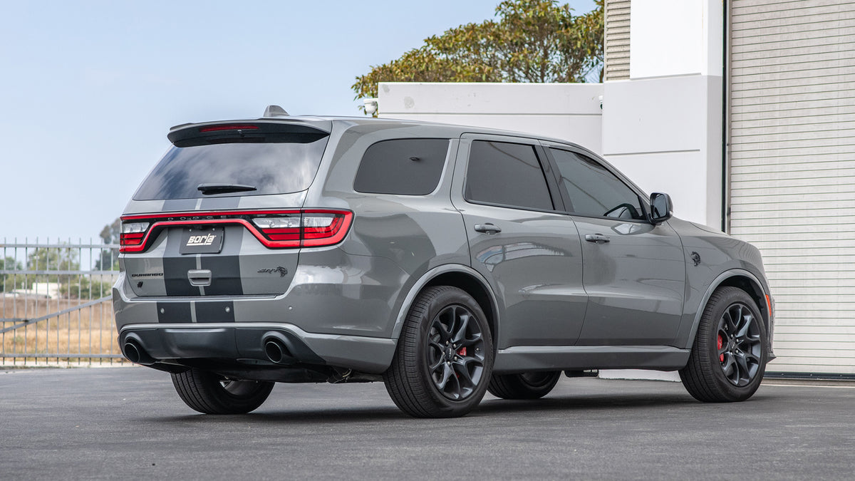 Borla Cat-Back Exhaust, Single Split Rear Exit, 4.5" Tips – 2021-2026 Dodge Durango SRT Hellcat 6.2L