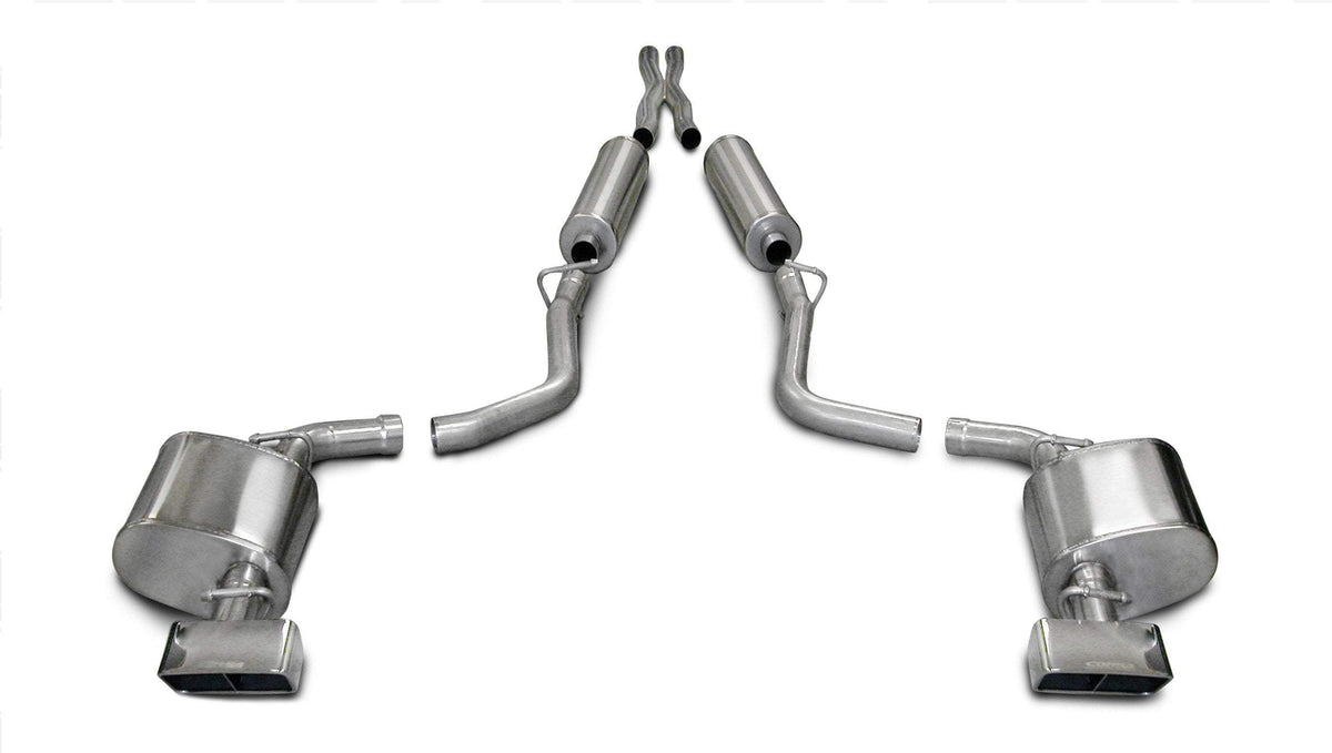 Corsa 2.5" Cat-Back Exhaust, GTX Tips – 2009-2010 Dodge Challenger R/T 5.7L Manual