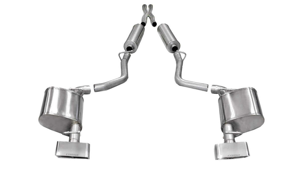 Corsa 2.5" Cat-Back Exhaust, GTX2 Tips – 2011-2014 Dodge Challenger R/T 5.7L