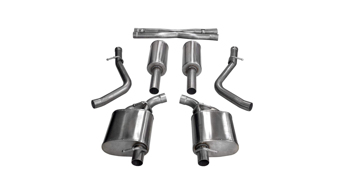 Corsa 2.5" Cat-Back Exhaust, No Tips – 2015-2016 Dodge Charger R/T 5.7L; 2015-2016 Chrysler 300 C 5.7L