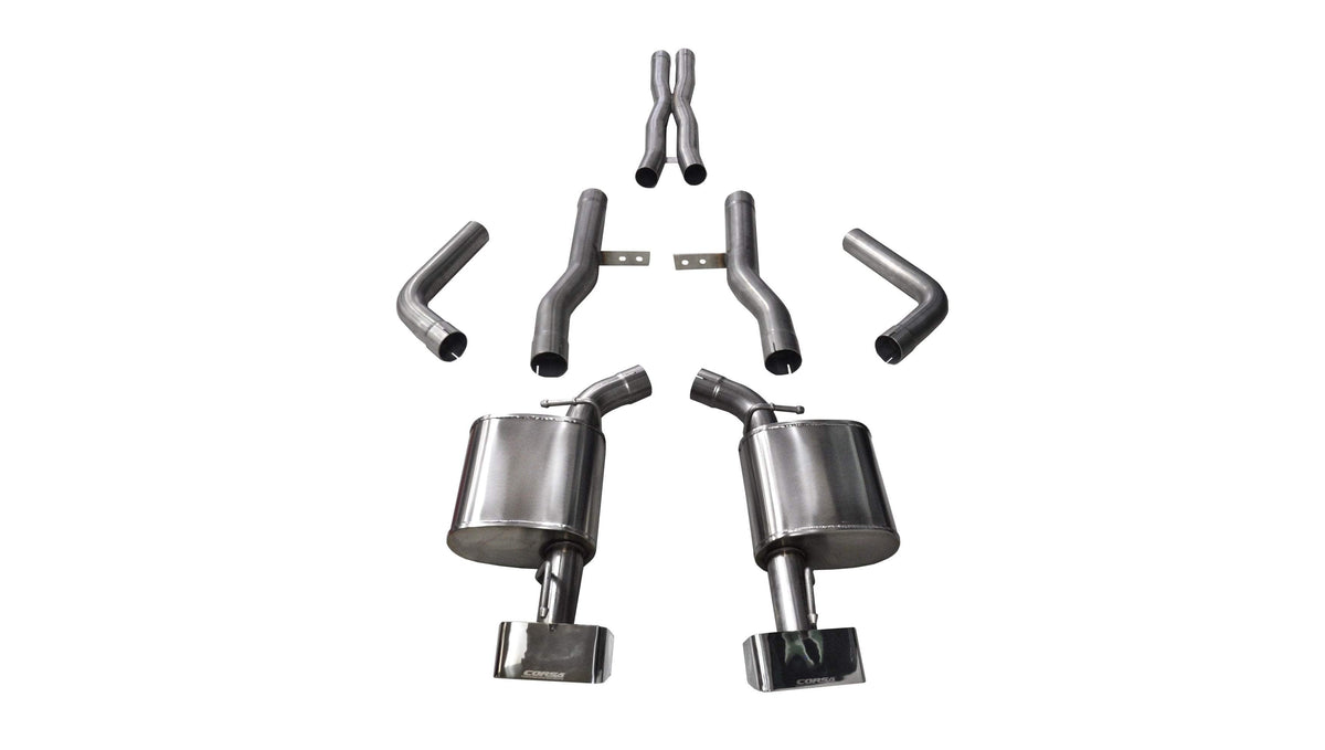 Corsa Cat-Back Exhaust, GTX2 Tips – 2015-2024 Dodge Challenger 6.4L, 2015-2022 6.2L