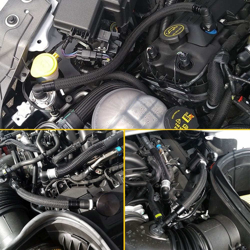UPR Plug N Play™ Single Valve Oil Catch Can with CSS – 2015-2020 Mustang GT350