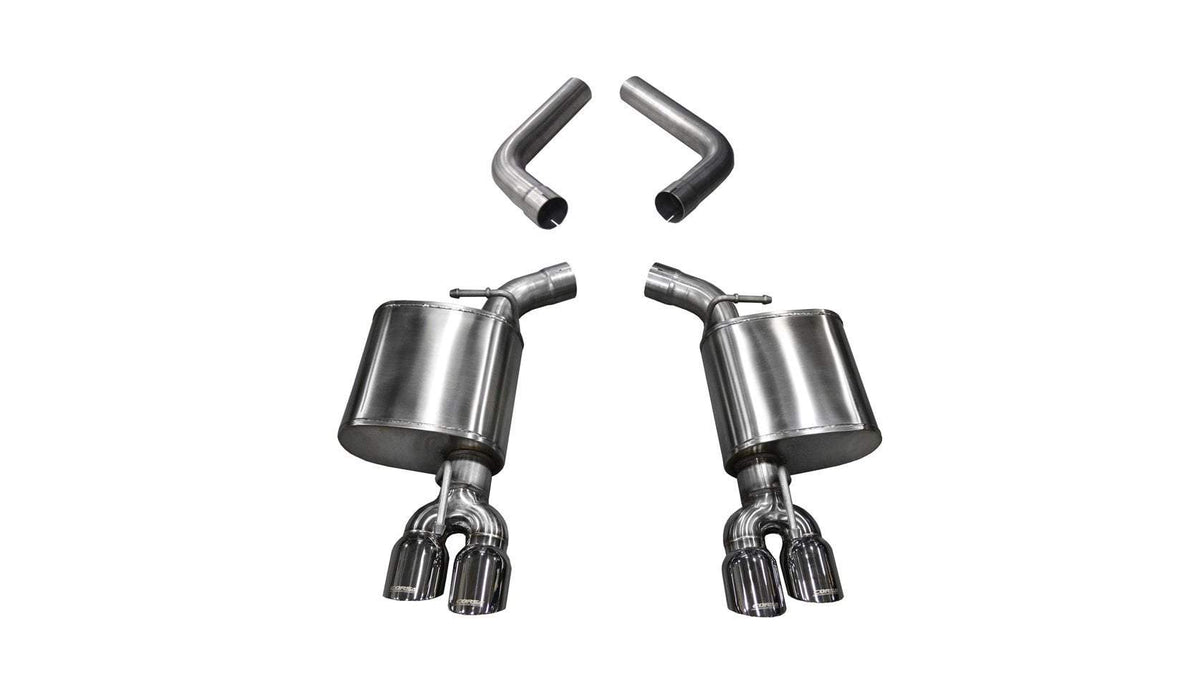 Corsa 2.75" Axle-Back Exhaust, Twin 3.5" Tips – 2015-2022 Dodge Challenger SRT 392 6.4L, 2015-2022 R/T SCAT PACK 6.4L, 2015-2022 SRT Hellcat 6.2L
