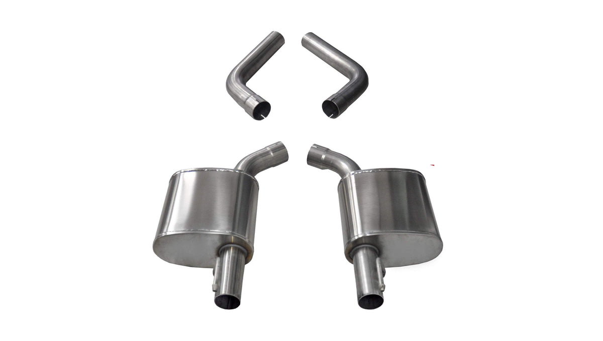 Corsa 2.75" Axle-Back Exhaust, No Tips – 2017-2022 Dodge Charger R/T 5.7L; 2017-2021 Chrysler 300 C 5.7L