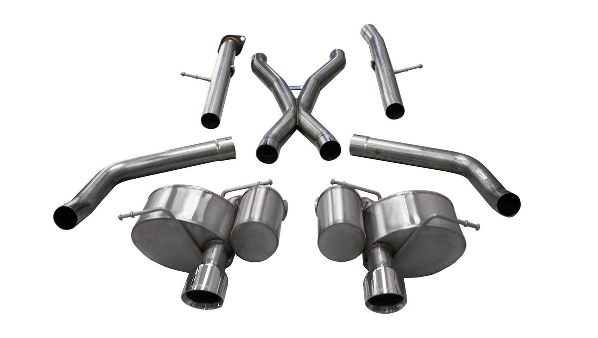 Corsa 2.75" Cat-Back Exhaust, 4.5" Single Tips – 2012-2021 Jeep Grand Cherokee SRT 6.4L