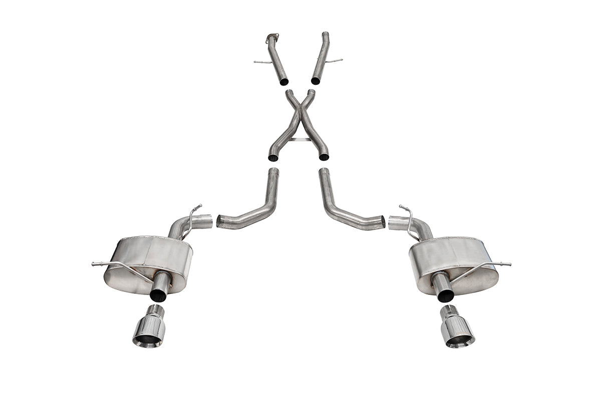 Corsa 2.75" Cat-Back Exhaust, 4.5" Single Tips – 2018-2026 Dodge Durango 392 6.4L