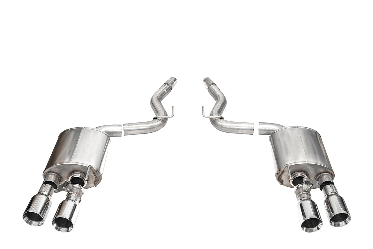 Corsa Active Valve 3.0" Axle-Back 4.5" Straight Tips Exhaust – 2024 Mustang Dark Horse Coupe