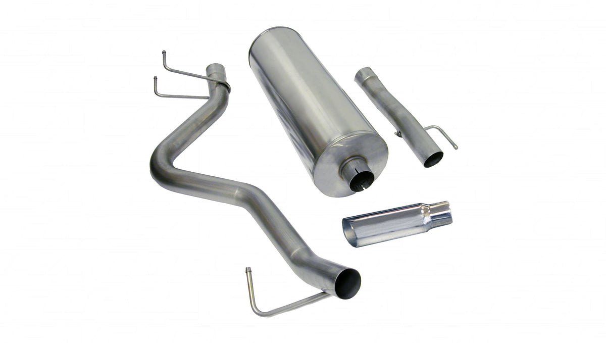 Corsa 3.0" Cat-Back Exhaust, SSE 4.0" Single Tip – 2006-2007 Dodge RAM 1500 5.7L, 2006-2007 4.7L