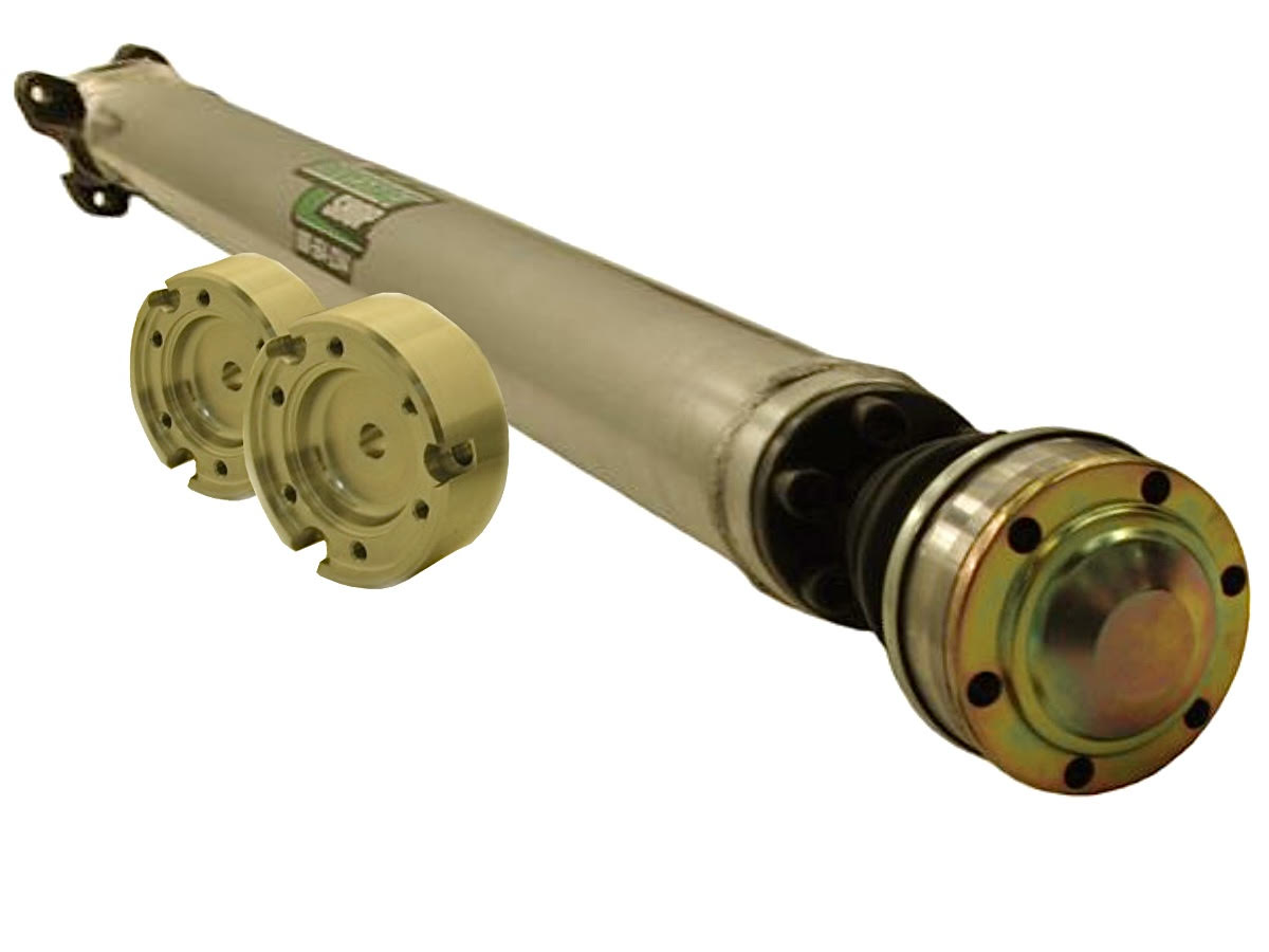 The Driveshaft Shop 2008-2014 Dodge Challenger R/T / SRT8 Automatic: 4" with 3-Bolt Transmission Aluminum Driveshaft – 5.7L / 6.1L / 6.4L HEMI