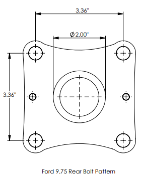 The Driveshaft Shop 2015-2024 Ford F-150 (4WD-RCSB-9.75" Rear-End) 1500HP+ Rated Direct Fit Carbon 3.8" Driveshaft