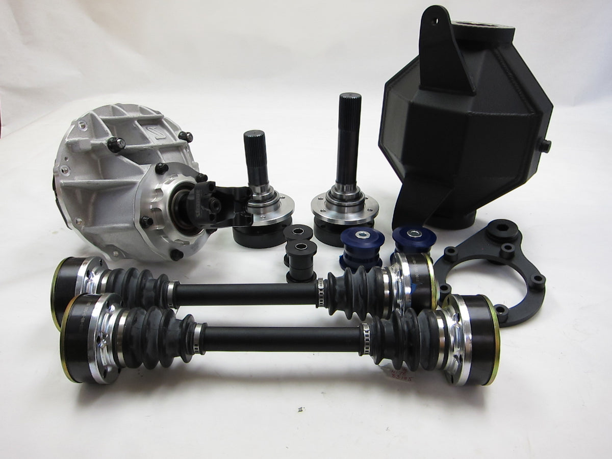 The Driveshaft Shop 2012-2013 Jeep Grand Cherokee SRT8 Automatic (NAG1 5-Speed Transmission) 9-Inch Direct Bolt-in Rear Conversion Kit -includes Axles and Driveshaft