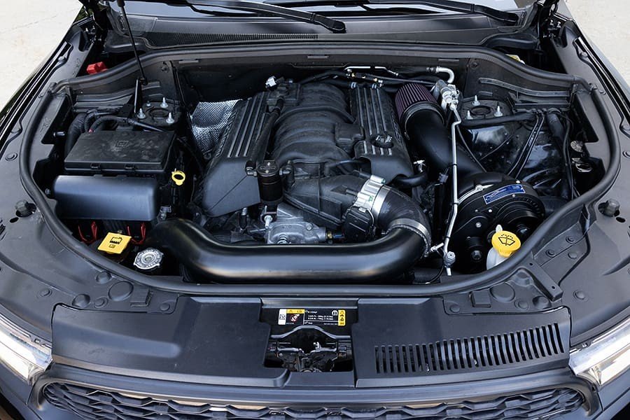 2018-24 Dodge Durango SRT (6.4) engine bay with ProCharger supercharger