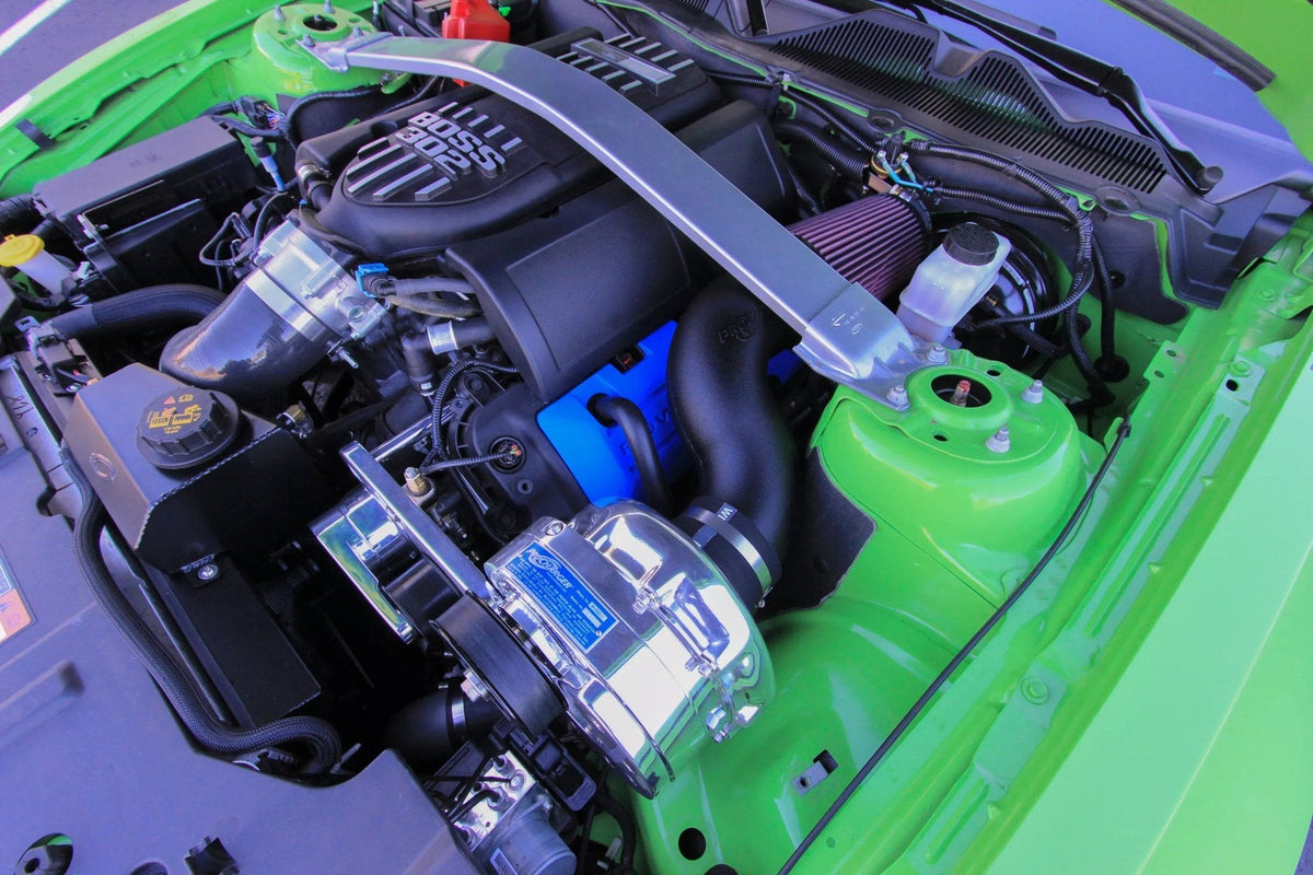ProCharger supercharger system installed in a i-1 Supercharger System - 2011-14 Mustang GT / 2012-13 Boss 302 (5.0 4V)