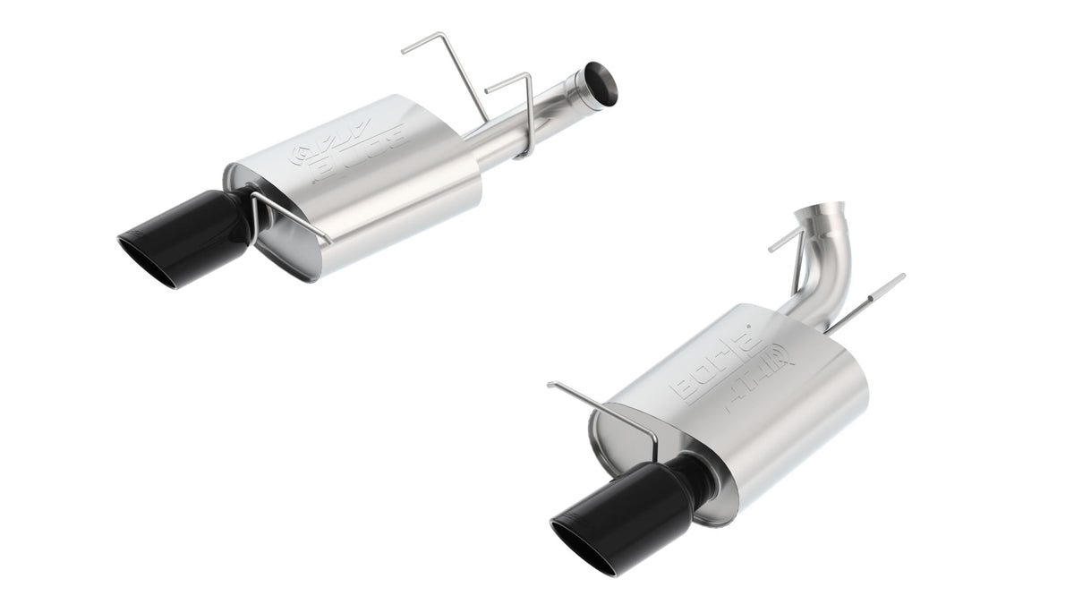 Borla Axle-Back Exhaust, Single Split Rear Exit, 4.5" Tips – 2011-2012 Mustang GT/ 2012 Boss 302 5.0L