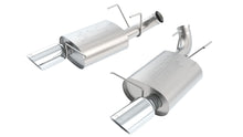 Borla Axle-Back Exhaust, Single Split Rear Exit, 4.5" Tips – 2011-2012 Shelby GT500 5.4L Supercharged