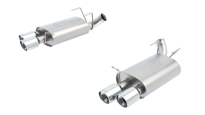 Borla Axle-Back Exhaust, Dual Split Rear Exit, 4" Tips – 2013-2014 Shelby GT500 5.8L - image 1