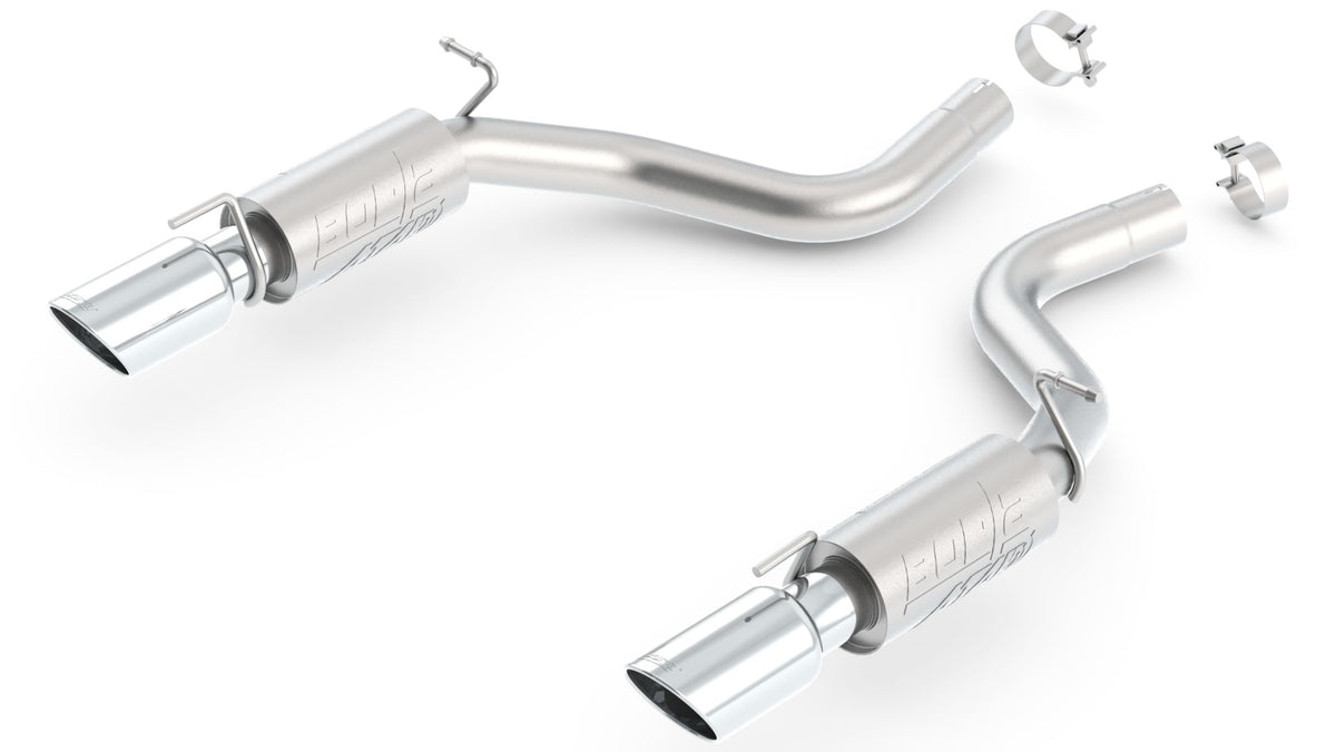 Borla Axle-Back Exhaust, Single Split Rear Exit, 4.5" Tips – 2012-2014 Chrysler 300 SRT-8, Dodge Charger SRT-8 6.4L