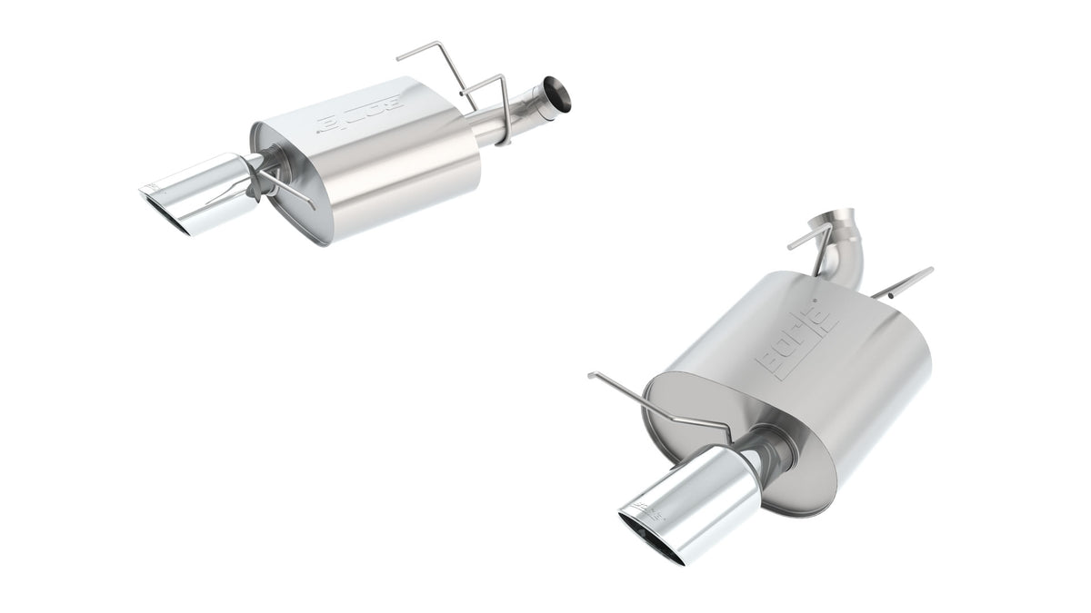Borla Axle-Back Exhaust, Single Split Rear Exit, 4.5" Tips – 2013-2014 Mustang GT/ 2013 Boss 302 5.0L - image 3