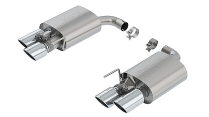 Borla Axle-Back Exhaust, Dual Split Rear Exit, 4" Tips – 2018-2023 Mustang GT (Incl. Bullitt Models) 5.0L - image 1