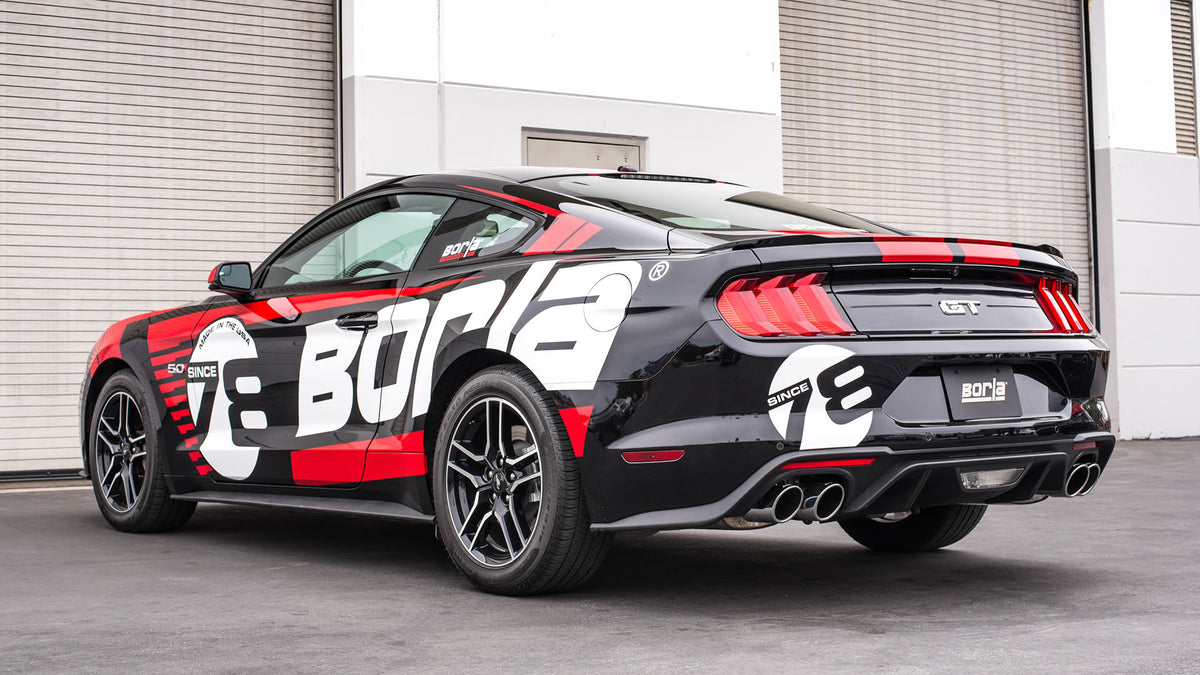Borla Axle-Back Exhaust, Dual Split Rear Exit, 4" Tips – 2018-2023 Mustang GT (Incl. Bullitt Models) 5.0L - image 3