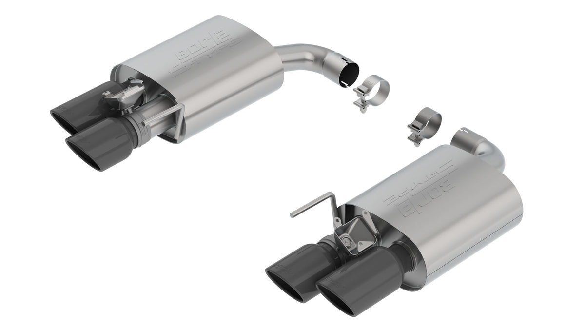 Borla Axle-Back Exhaust, Dual Split Rear Exit, 4" Tips – 2018-2023 Mustang GT (Incl. Bullitt Models) 5.0L