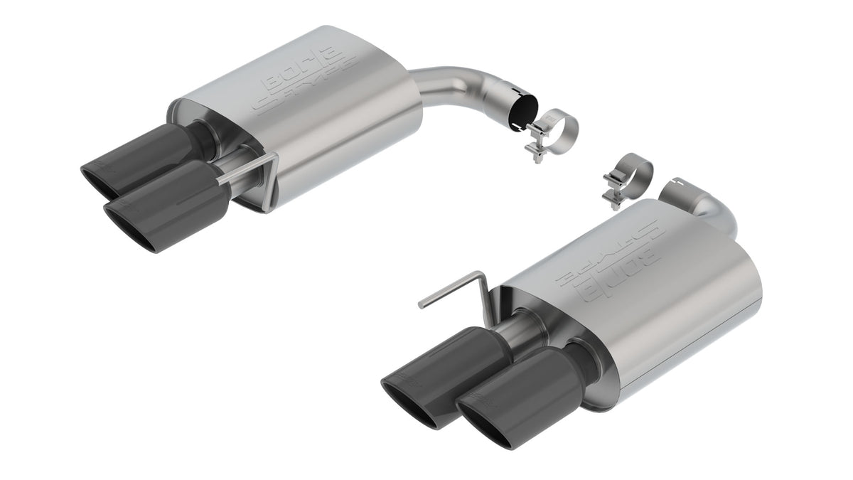 Borla Axle-Back Exhaust, Dual Split Rear Exit, 4" Tips – 2018-2023 Mustang GT 5.0L - image 2