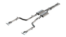 Borla Cat-Back Exhaust, Dual Split Rear Exit, 4" x 2.5" Tips – 2008-2010 Dodge Challenger SRT-8 6.1L