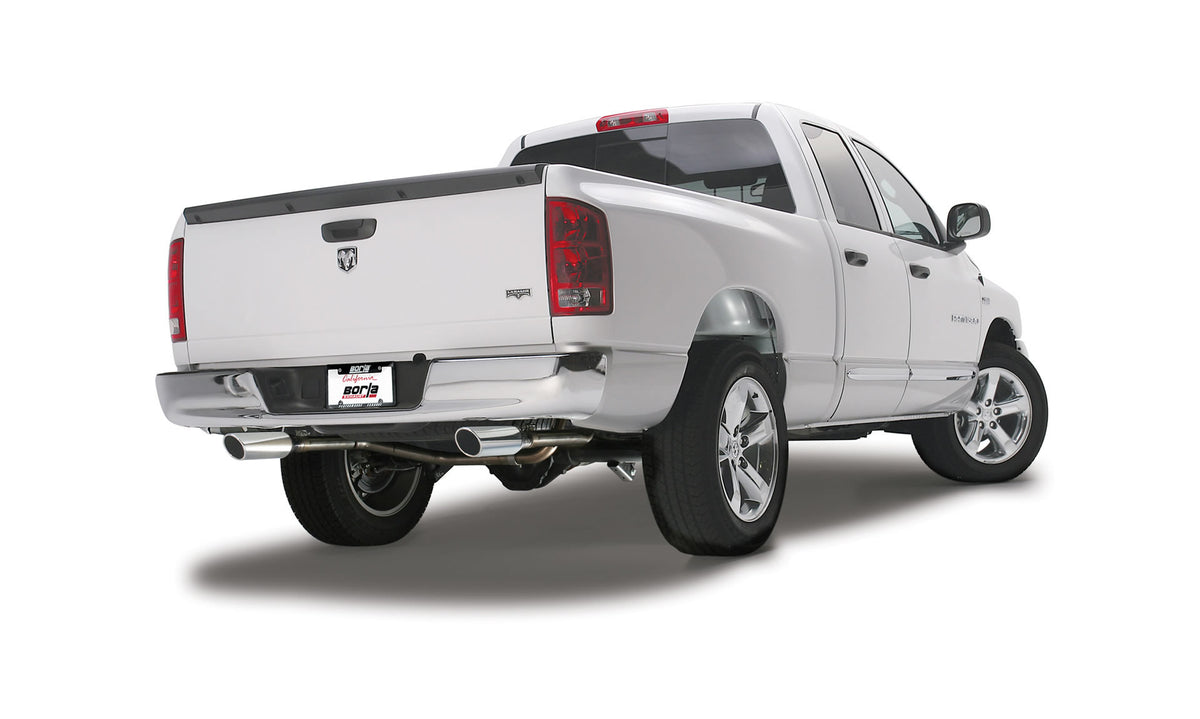 Borla Cat-Back Exhaust, Single Split Rear Exit, 4" Tips – 2009 Dodge Ram 1500, 2010-2018 Ram 1500, 2019-2024 Ram Classic 1500 5.7L
