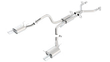 Borla Cat-Back Exhaust, Single Split Rear Exit, 4.5" Tips – 2011-2012 Mustang GT 5.0L/ 2011-2012 Shelby GT500 5.4L Supercharged