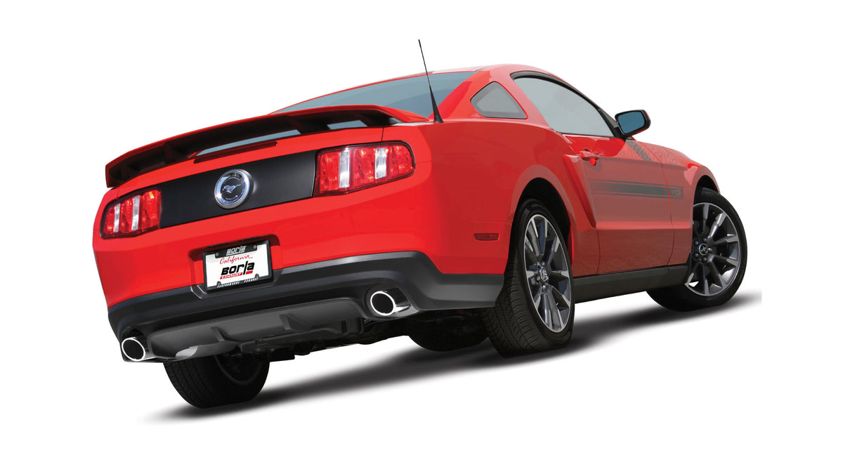 Borla Cat-Back Exhaust, Single Split Rear Exit, 4.5" Tips – 2011-2012 Mustang GT 5.0L/ 2011-2012 Shelby GT500 5.4L Supercharged - image 2