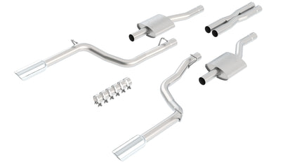 Borla Cat-Back Exhaust, Single Split Rear Exit, 4" Tips – 2005-2010 Chrysler 300 SRT-8, 2005-2008 Dodge Magnum SRT-8, 2006-2010 Dodge Charger SRT-8 6.1L - image 1