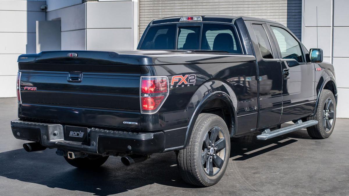 Borla Cat-Back Exhaust, Truck Single Split Rear Exit, 4" Tips – 2011-2014 F-150 5.0L - image 4