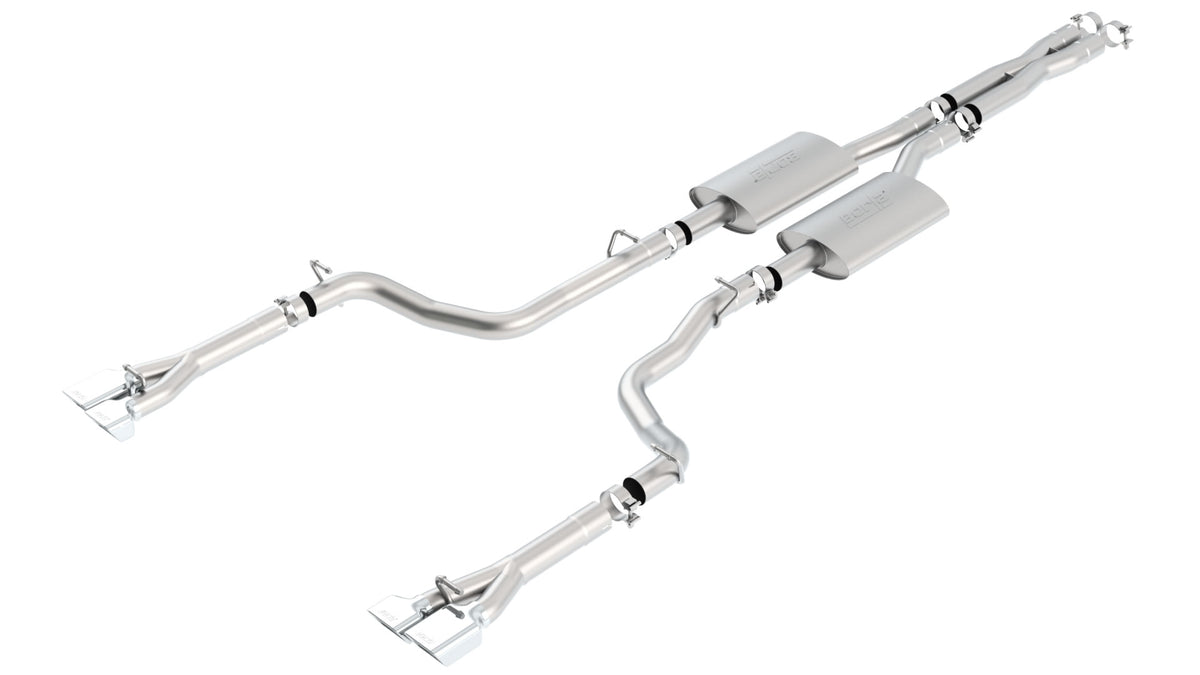 Borla Cat-Back Exhaust, Dual Split Rear Exit, 4" x 2.5" Tips – 2011-2014 Dodge Challenger "392" SRT-8 6.4L - image 3