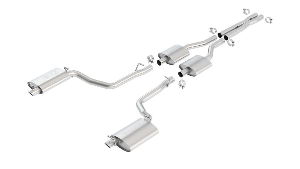 Borla Cat-Back Exhaust, Single Split Rear Exit – 2011-2014 Chrysler 300, Dodge Charger R/T 5.7L