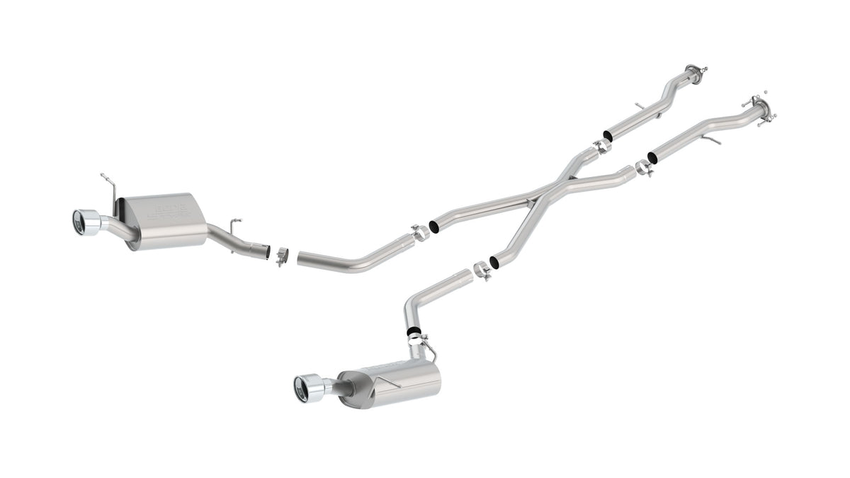 Borla Cat-Back Exhaust, Single Split Rear Exit, 4.5" Tips – 2011-2026 Dodge Durango 3.6L V6, 5.7L