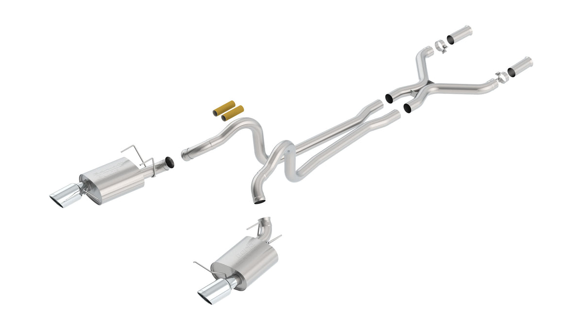 Borla Cat-Back Exhaust, Single Split Rear Exit, 4.5" Tips – 2013-2014 Mustang GT/ 2013 Boss 302 5.0L - image 3