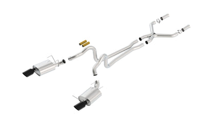 Borla Cat-Back Exhaust, Single Split Rear Exit, 4.5" Tips – 2013-2014 Mustang GT/ 2013 Boss 302 5.0L - image 2