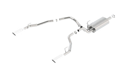 Borla Cat-Back Exhaust, Single Split Rear Exit, 5" Tips – 2009 Dodge Ram 1500, 2010-2018 Ram 1500, 2019-2024 Ram Classic 1500 5.7L - image 4