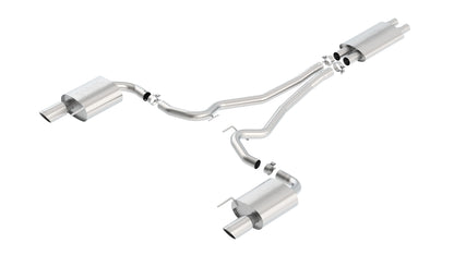 Borla Cat-Back Exhaust, Single Split Rear Exit, 4" Tips – 2015-2017 Mustang GT/ GT Convertible 5.0L - image 5