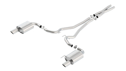 Borla Cat-Back Exhaust, Single Split Rear Exit, 4" Tips – 2015-2017 Mustang GT/ GT Convertible 5.0L - image 3