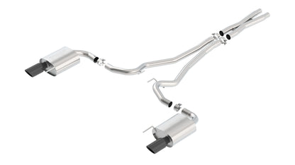 Borla Cat-Back Exhaust, Single Split Rear Exit, 4" Tips – 2015-2017 Mustang GT/ GT Convertible 5.0L - image 4