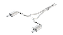 Borla Cat-Back Exhaust, Single Split Rear Exit, 4" Tips – 2015-2017 Mustang GT/ GT Convertible 5.0L
