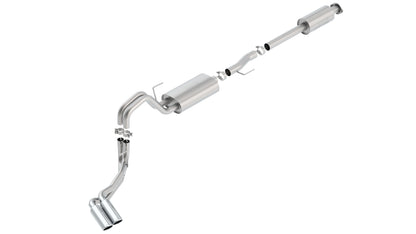 Borla Cat-Back Exhaust, Truck Side Exit, 4" Tips – 2015-2020 F-150 5.0L - image 3