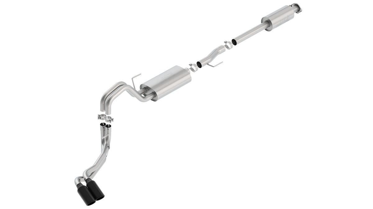 Borla Cat-Back Exhaust, Truck Side Exit, 4" Tips – 2015-2020 F-150 5.0L - image 4