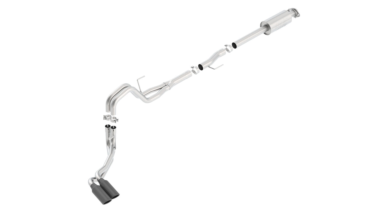 Borla Cat-Back Exhaust, Truck Side Exit, 4" Tips – 2015-2020 F-150 5.0L - image 2
