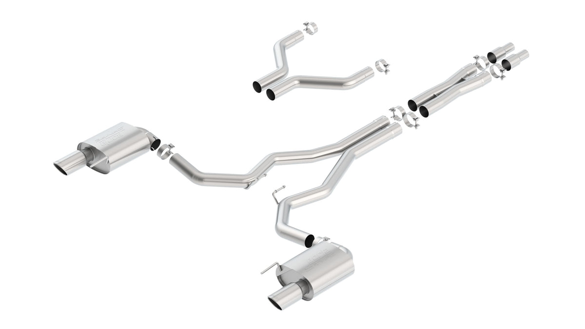 Borla Cat-Back Exhaust, Single Split Rear Exit, 4" Tips – 2015-2017 Mustang GT 5.0L - image 3