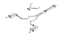 Borla Cat-Back Exhaust, Single Split Rear Exit, 4" Tips – 2015-2017 Mustang GT 5.0L