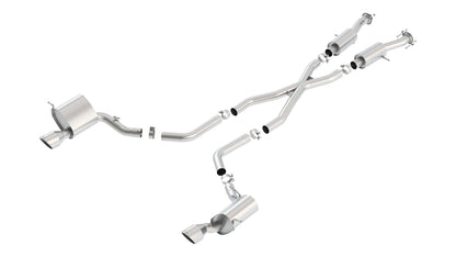 Borla Cat-Back Exhaust, Single Split Rear Exit, 5" Tips – 2015-2021 Jeep Grand Cherokee SRT WK2 6.4L - image 3